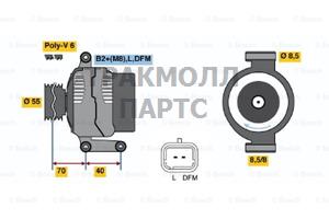 ALTERNATOR BOSCH - 0124415043