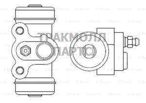 ЦИЛИНДР ТОРМОЗНОЙ РАБОЧИЙ - F026002390