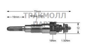 GLOW PLUG DELPHI - HDS243