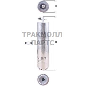 ФИЛЬТР ТОПЛИВНЫЙ - KL 169/4D