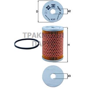 ФИЛЬТР ТОПЛИВНЫЙ - KX 9D