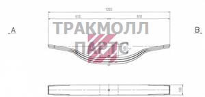 Рессора BPW о.н. 0508203320 M1013700 ER0508203320 MARSHALL - M1013700