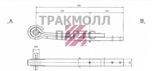 Рессора Kassbohrer о.н. 8231287000Cп M1036000 ER8231287000C MARSHALL - M1036000