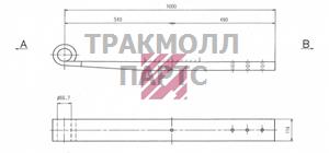 Рессора Fruehauf о.н. UJA0895002 M1042600 ERUJA0895002 MARSHALL - M1042600