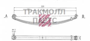 Рессора Renault о.н. 5010294113 M1054300 ER5010294113 MARSHALL - M1054300