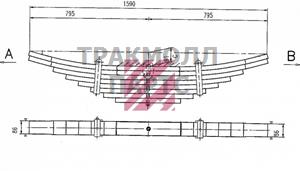 РЕССОРА ЗАДНЯЯ - M1191000