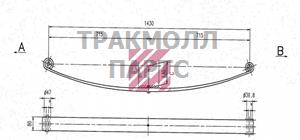 Рессора Fiat о.н. 1329823080 M1222100 ER1329823080 MARSHALL - M1222100