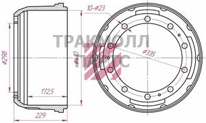 Барабан тормозной Mercedes о.н.3054210001 M1900077 - M1900077