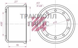 Барабан тормозной - M1900148