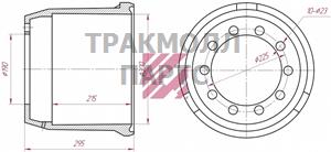 Барабан тормозной BPW о.н.0310546200 M1900171 - M1900171