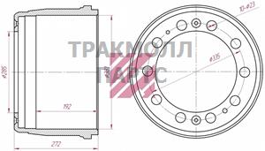 Барабан тормозной - M1900205