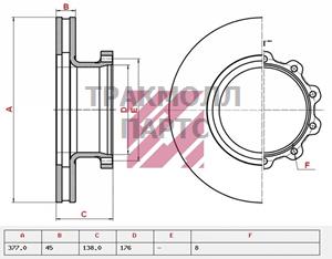 Диск тормозной Mercedes о.н.9754230312 M2000021 - M2000021