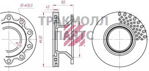 ДИСК ТОРМОЗНОЙ - M2000149