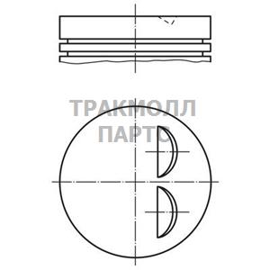 Поршнекомплект VW ABF 2.0 16V d82.51 STD - 030 33 00