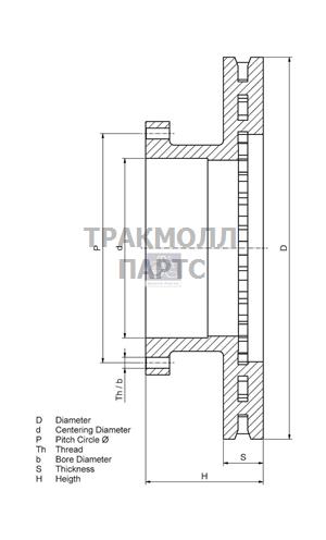 Диск тормозного механизма - 4.64642