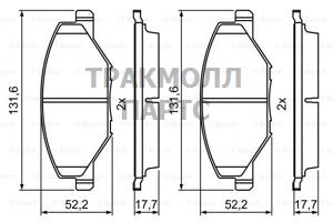 КОЛОДКИ ТОРМОЗНЫЕ - 0986495390