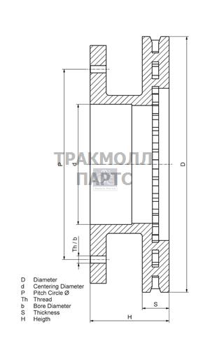 Диск тормозного механизма - 10.14101