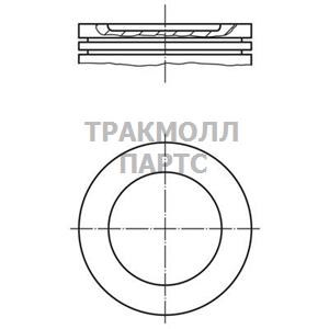 Поршнекомплект - 037 64 02