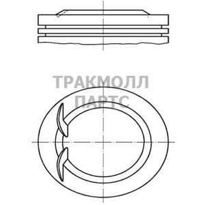 Поршнекомплект Volvo 960 B6254 R6 24V d81.00.4 - 038 25 02