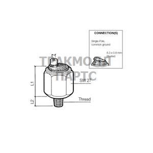 PRESS SWITCH 2BAR EARTH RET - 230-112-004-004C