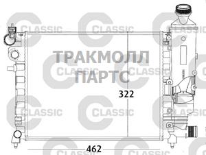 РАДИАТОР СИСТЕМЫ ОХЛАЖДЕНИЯ - 231498