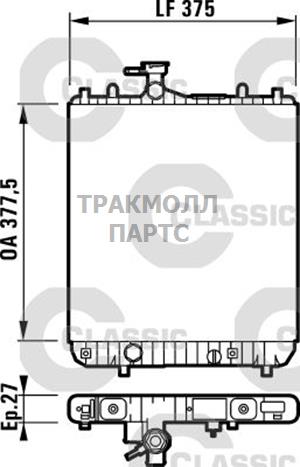 Радиатор охлаждения ДВС - 232719