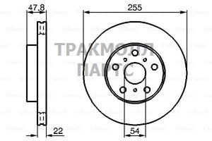 Диск тормозной передн TOYOTA CAMRY 86-91 CAMRY - 0986478295