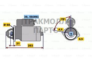 Стартер OPEL ASCONA C 81 86 87 - 0001106015