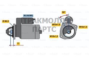 Стартер Bosch - 0001108070