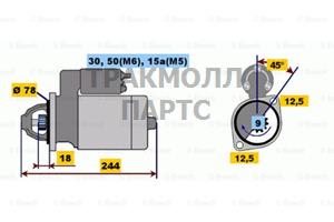 Стартер OPEL ASCONA C 81 86 87 - 0001108080