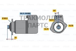 СТАРТЕР  24V 5.4KW - 0001416046