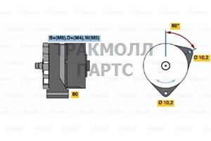 Стартер RENAULT SAFRANE II B54 2.0 16V - 0120468155