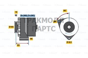 Реле-регулятор генератора AGCO ALLIS 91-00 AGCO WHITE - 0120469728