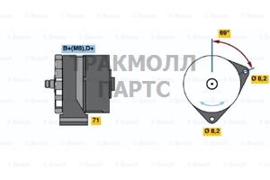 Реле-регулятор генератора AGCO ALLIS 91-00 AGCO WHITE - 0120469992