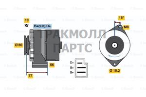 ГЕНЕРАТОР ОРИГИНАЛЬНЫЙ  - 0120489203