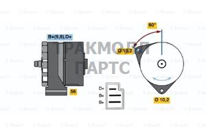 Реле-регулятор генератора AGCO ALLIS 91-00 AGCO WHITE - 0120489323