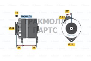 Реле-регулятор генератора AGCO ALLIS 91-00 AGCO WHITE - 0120489344