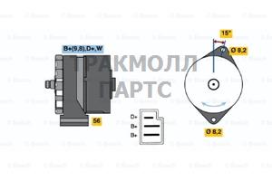 Реле-регулятор генератора AGCO ALLIS 91-00 AGCO WHITE - 0120489980