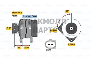 ALTERNATOR BOSCH - 0121715071