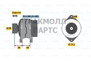 Реле-регулятор генератора FORD 78-96 HYUNDAI 85-87 LINCOLN - 0124415008