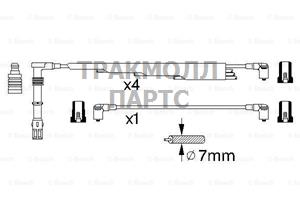 Комплект высоковольтных проводов - 0986356300