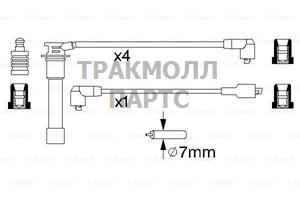 ПРОВОДА ВВ Mazda 626 III 2.0 -1992 - 0986356871