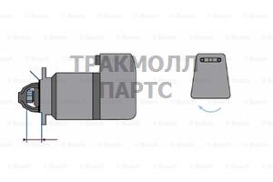 Стартер 24V 5.4KW 11зубьев 45 вправо Volvo - 9000084024