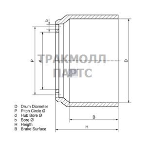 ТОРМОЗНОЙ БАРАБАН - 5.21200