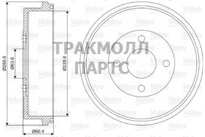 Барабан тормозной - 237045