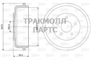 Барабан тормозной - 237053