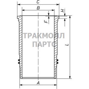 ГИЛЬЗА ЦИЛИНДРА - 003 WN 15 01