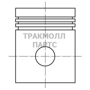 Поршнекомплект компрессора D100mm 1.00 толщ.2.5x2.5x4.0mm MB ACTROS/AXOR/ATEGOMAN - 004 26 00