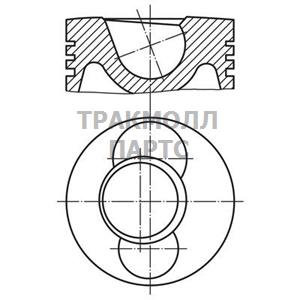 Поршнекомплект KHD L413 F/FR d125.0 STD 75- - 101 72 00