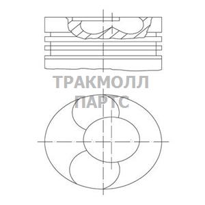 Поршневой комплект для двигателя состоит из поршня - 213 01 00